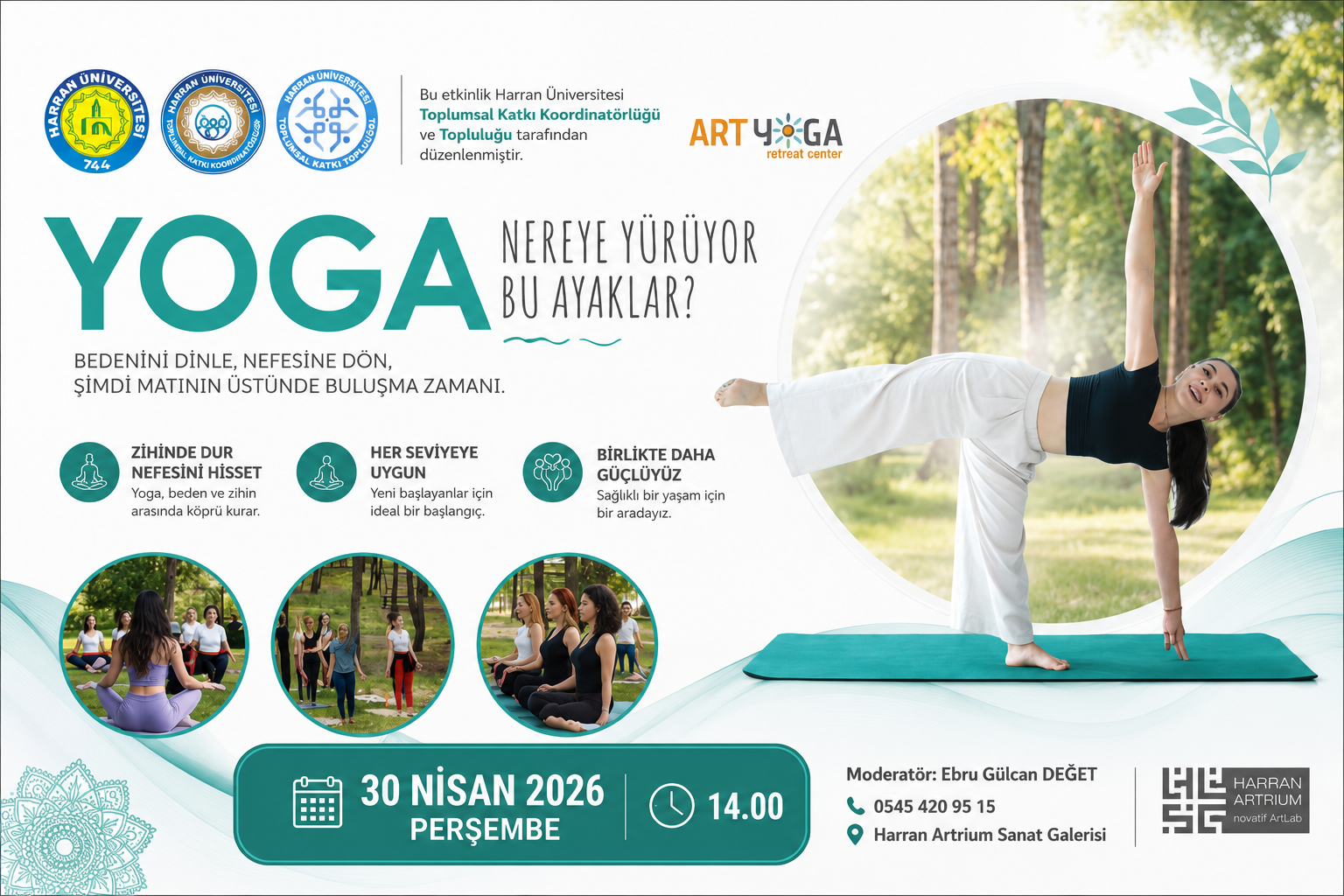 Harran Üniversitesi’nde Yoga Etkinliği: “Nereye Yürüyor Bu Ayaklar?”